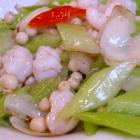 虾子炒芹菜